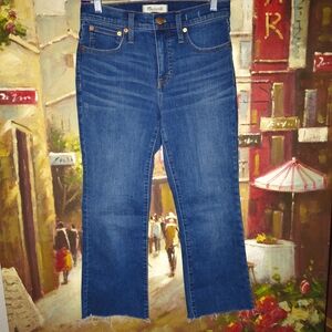 Madewell Medium Blue Cropped Jeans